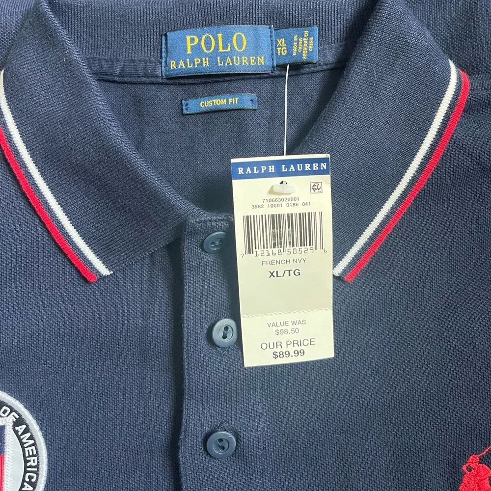 Polo Ralph Lauren Custom Fit Big Pony Short Sleeve Polo Shirt USA 16